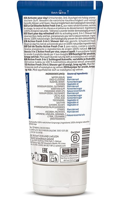 მამაკაცის საშხაპე გელი სამი ერთში