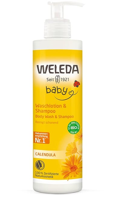 კალენდულას შამპუნი & ლოსიონი ჩვილისა და ბავშვისთვის