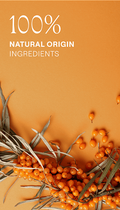 Buckthorn oil. 100% natural origin ingredients