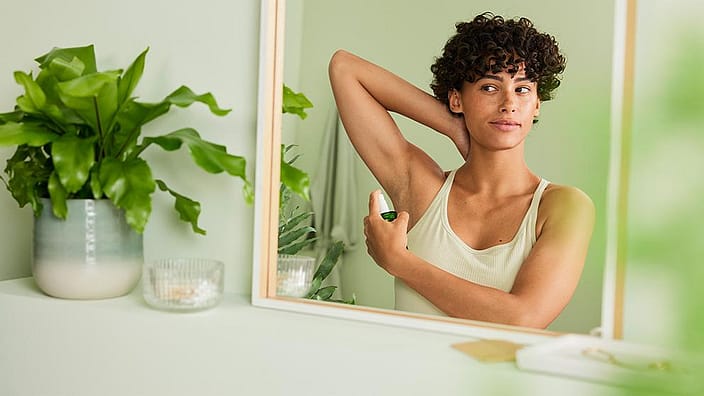 woman in bathroom